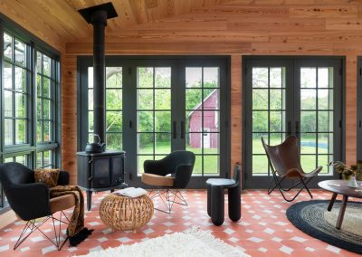Sunroom interior on the North Fork